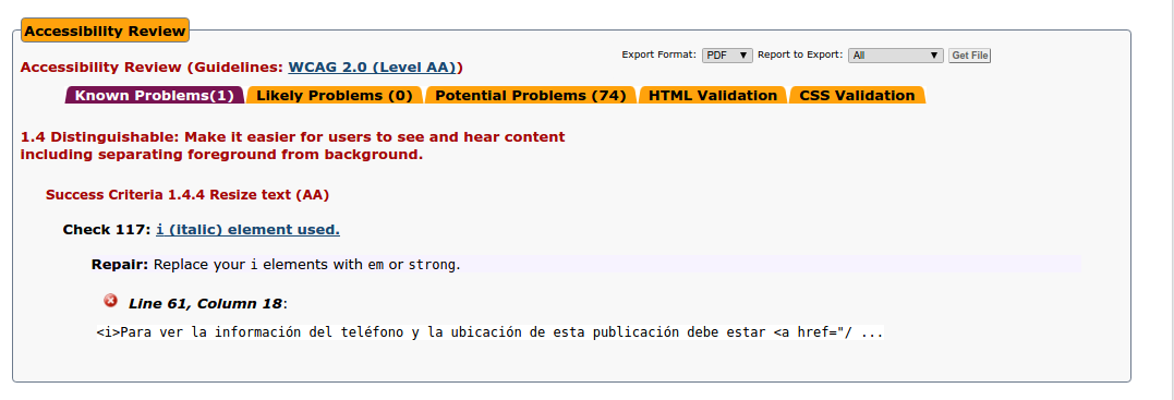 Información publicación